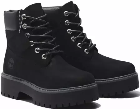 Ботинки Timberland на шнуровке "TBL Premium Elevated6inWP", водонепроницаемые, черный