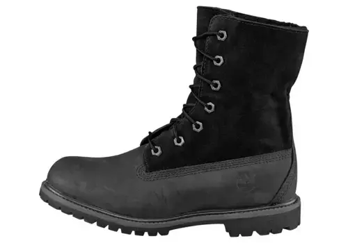 Ботинки Timberland на шнуровке " Timberland Authentics Teddy Fleece", водонепроницаемые, черный