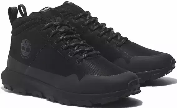 Ботинки Timberland на шнуровке "Winsor Trail Mid Fab WP", черный