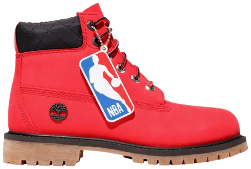 Ботинки Timberland NBA x 6 Inch Premium Boot Youth 'Chicago Bulls', красный