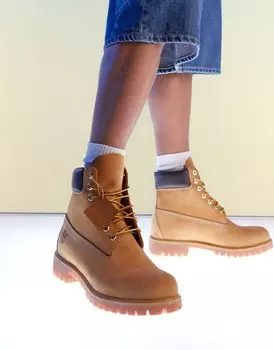 Ботинки Timberland премиум-класса размером 6 дюймов из нубука пшеничного цвета