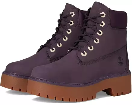 Ботинки Timberland Stone Street 6 Inch Lace-Up Waterproof, цвет Dark Purple Nubuck