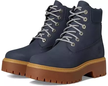Ботинки Timberland Stone Street 6 Inch Lace-Up Waterproof, цвет Dark Blue Nubuck