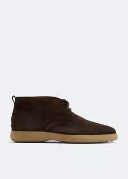 Ботинки TOD'S Desert suede boots, коричневый
