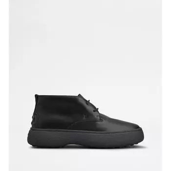 Ботинки Tod's WG Heritage Desert из кожи, черный