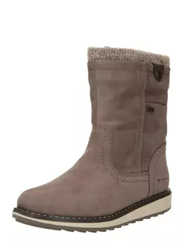 Ботинки TOM TAILOR Boots, серо-коричневый