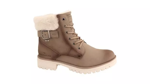 Ботинки Tom Tailor Stiefel mit Warmfutter, бежевый