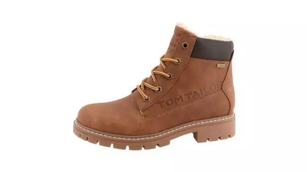 Ботинки Tom Tailor Stiefel mit Warmfutter, коричневый