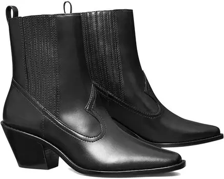 Ботинки Tory Burch Western Ankle Boot 45 mm, цвет Perfect Black