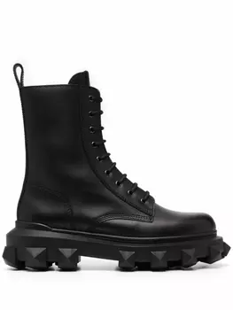Ботинки Trackstud в стиле милитари Valentino Garavani, черный