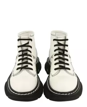 Ботинки Tread Slick на шнуровке Alexander McQueen, слоновая кость