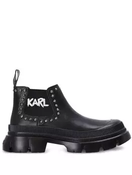 Ботинки Trekka Max с заклепками Karl Lagerfeld, черный