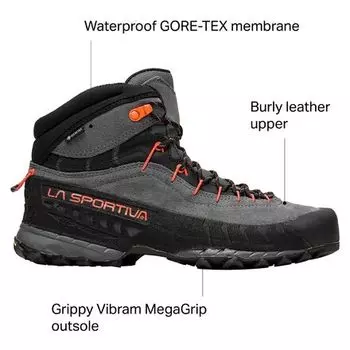 Ботинки TX4 Mid GTX Approach мужские La Sportiva, цвет Carbon/Flame