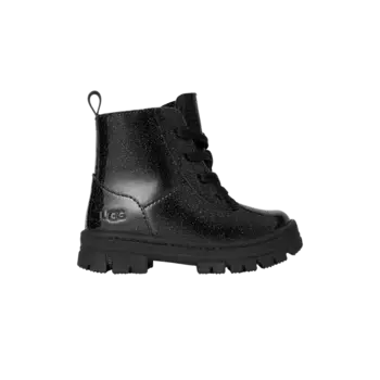 Ботинки UGG Ashton Lace Up Boot Toddler Glitter Black, черный