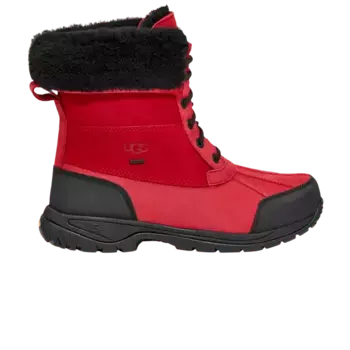 Ботинки UGG Butte Waterproof Leather Snow Boot Samba Red Black, красный