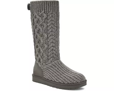 Ботинки UGG Classic Cardi Cabled Knit, серый