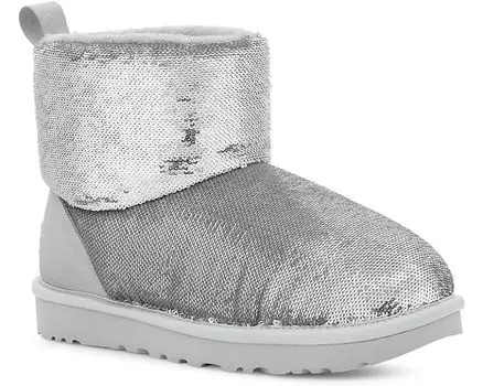 Ботинки UGG Classic Mini Mirror Ball, серебряный