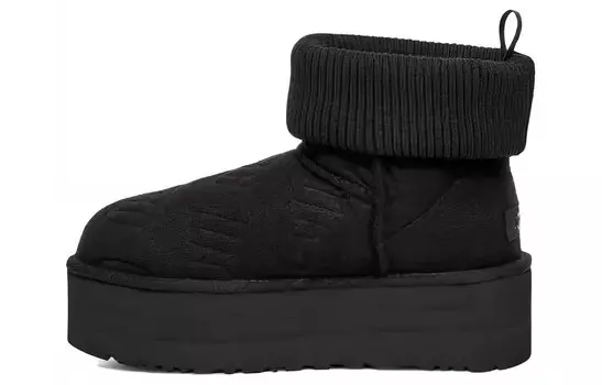 Ботинки UGG Classic Mini Platform Felted 'Black' Women's