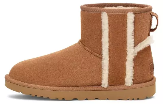 Ботинки UGG Classic Mini Shearling Logo 'Chestnut' Women's
