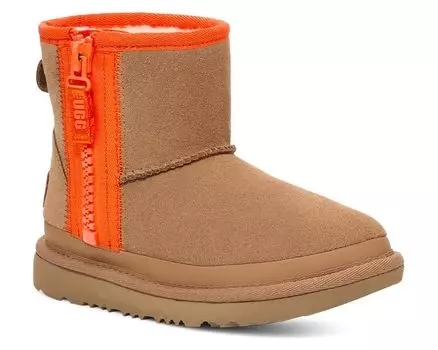 Ботинки Ugg Classic Mini Zipper Tape Logo, цвет Chestnut