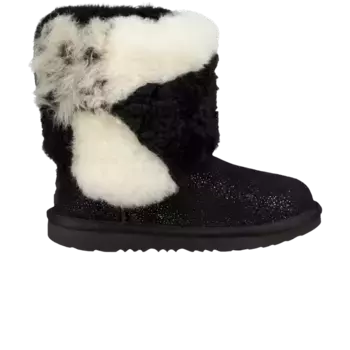 Ботинки UGG Classic Short Patchwork Fluff Boot Toddler Black, черный