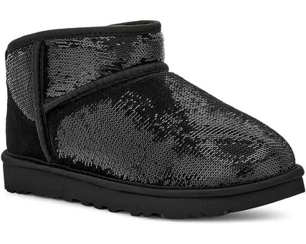 Ботинки UGG Classic Ultra Mini Mirror Ball, черный