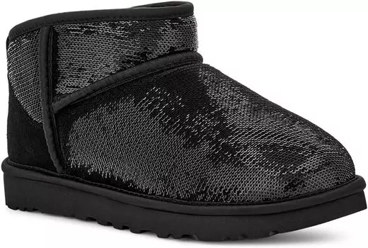Ботинки UGG Classic Ultra Mini Mirror Ball, черный