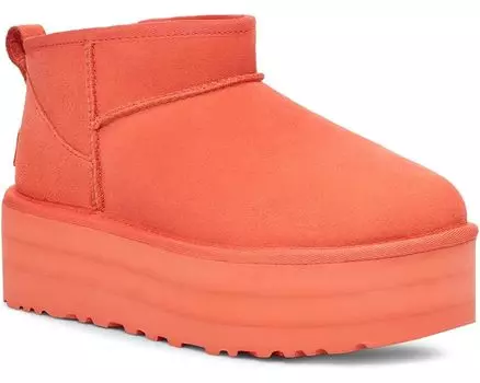 Ботинки UGG Classic Ultra Mini Platform, цвет Vibrant Coral
