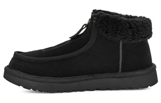 Ботинки UGG Funkarra Suede Fur Collar Zip 'Black' Women's