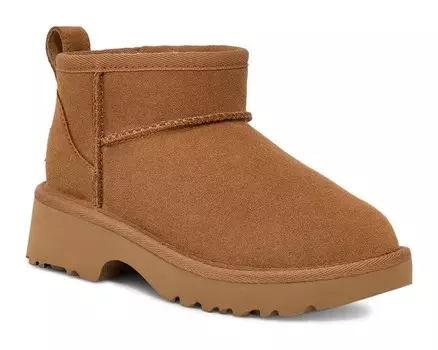 Ботинки UGG Kids Classic Ultra Mini New Heights, цвет Chestnut