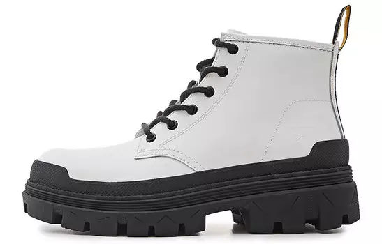 Ботинки унисекс белые/черные Cat