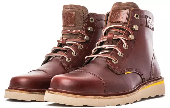 Ботинки унисекс бордовые Cat