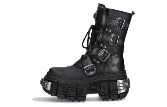 Ботинки унисекс черные New Rock