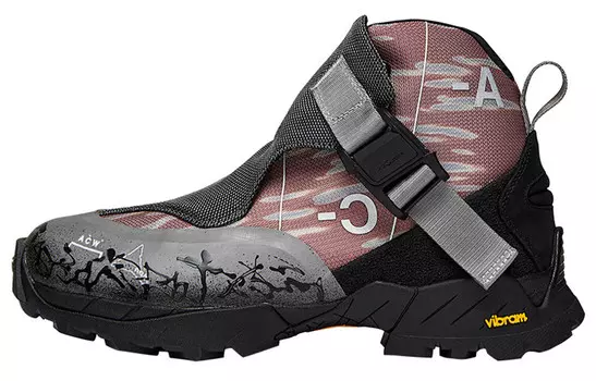 Ботинки унисекс для активного отдыха, черные/красные A-Cold-Wall*