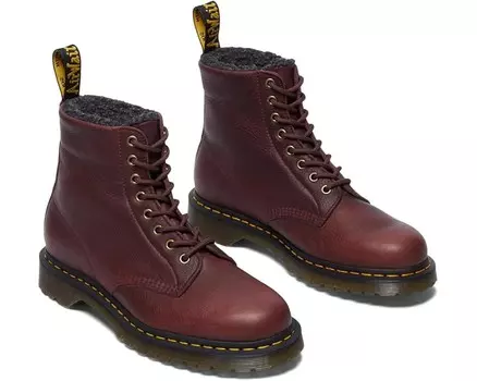 Ботинки Unisex Dr. Martens 1460 WarmWair Grizzly Leather Boots, красный