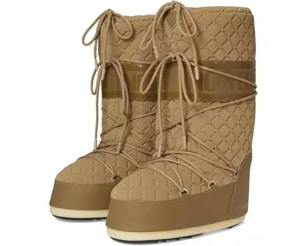 Ботинки Unisex MOON BOOT Icon Quilt, цвет Caramel