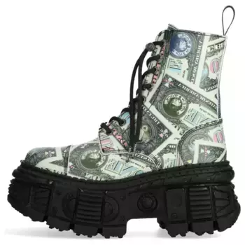 Ботинки унисекс зеленые New Rock