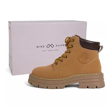Ботинки унисекс желтые Mingkuang