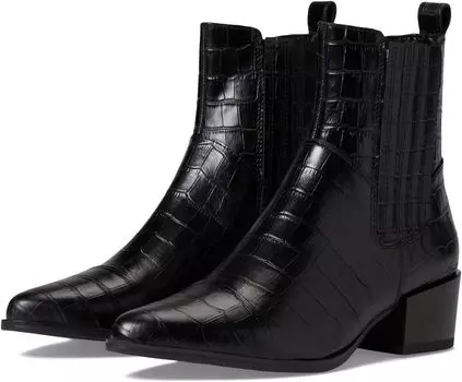 Ботинки Vagabond Shoemakers Marja Croc Embossed Leather Bootie, цвет Black 1