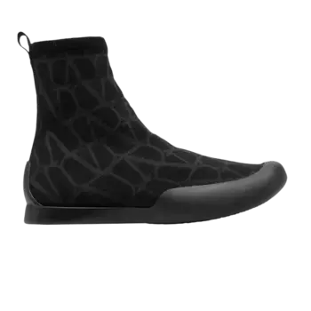Ботинки Valentino Toile Iconographe Cityshore Sock Boot Black, черный