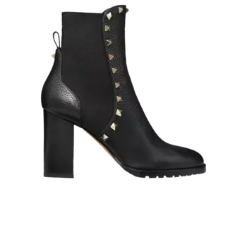 Ботинки Valentino Valentino Wmns Rockstud Ankle Boot 'Black', черный