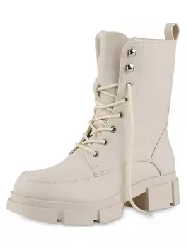 Ботинки Van Hill Lace-Up Ankle Boots Olivia, кремовый