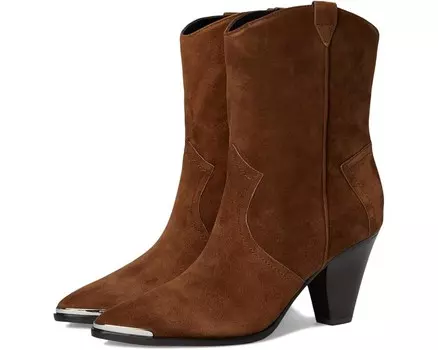 Ботинки Veronica Beard Cody Western Boots, цвет Cedar Brown Suede