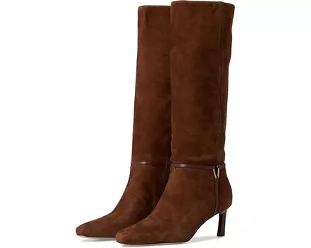 Ботинки Veronica Beard Kenzie High Shaft Boots, цвет Cedar Brown Suede