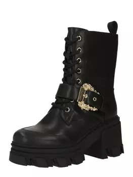 Ботинки Versace Jeans Couture Lace-Up Ankle Boots, черный