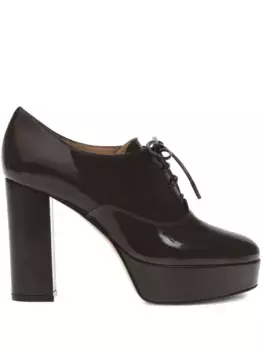 Ботинки Vicky на платформе со шнуровкой Gianvito Rossi, черный