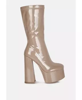 ботинки Vinkele на блочном каблуке London Rag, бежевый