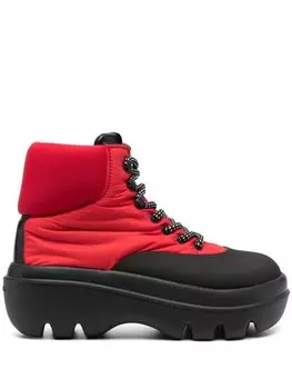 Ботинки в стиле колор-блок Proenza Schouler, красный