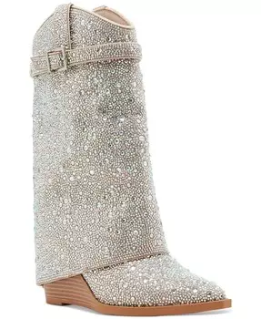 Ботинки в стиле вестерн на танкетке Joe-R с манжетами Madden Girl, мультиколор