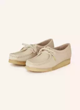 Ботинки wallabee дезерты Clarks Originals, бежевый